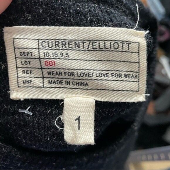 Current/Elliot Wool Black Cold Shoulder Sweater - Picture 5 of 6